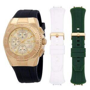 NWT Authentic Technomarine Cruise Gold-tone Dial Men's Watch